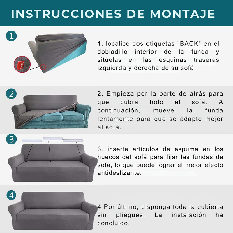 Cuber | Funda Elasticas y Adaptables Para Sofa