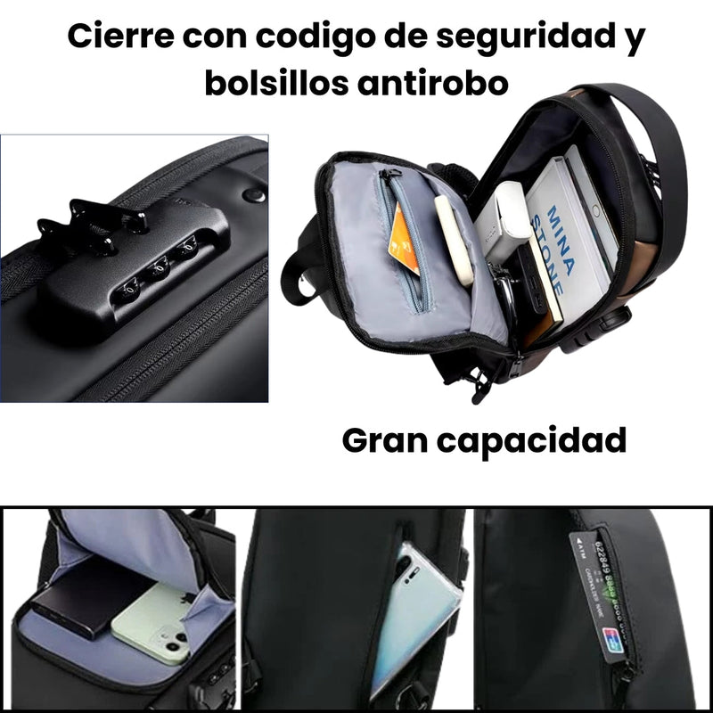 LockBag - Mochila Cruzada Antirrobo