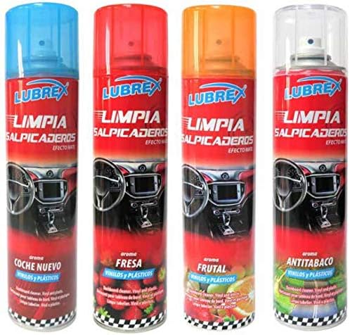 Lubrex™ Limpiador de Salpicaderos Aroma Coche Nuevo, Efecto Mate (400 ml)