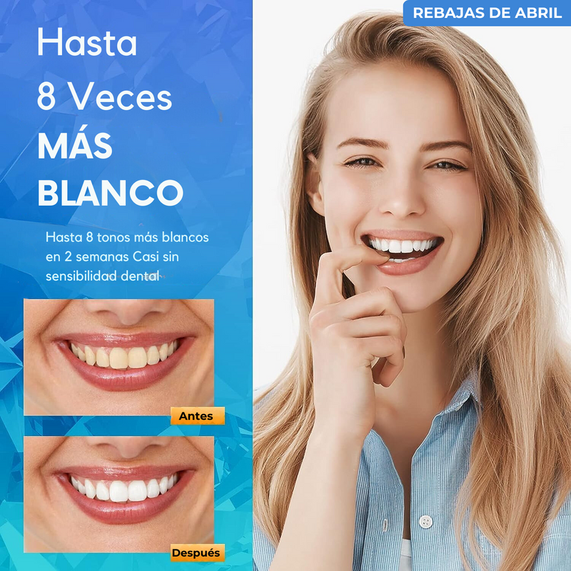 Tiras Para Blanqueamiento Dental l 14 Unidades Transparentes