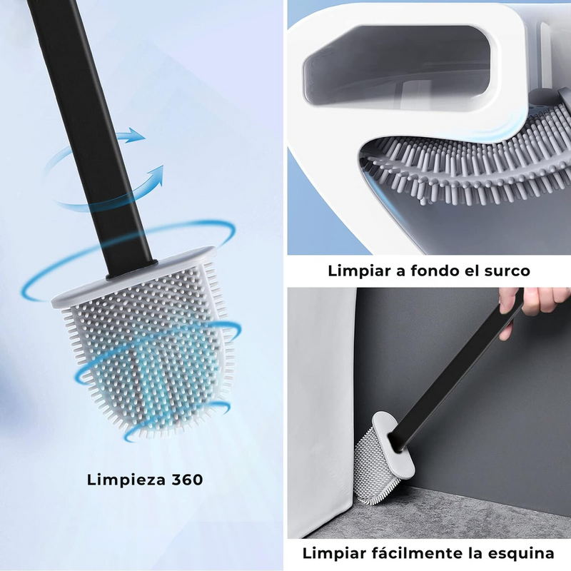 SiliScrub | Escobillero De Silicona Para Baño