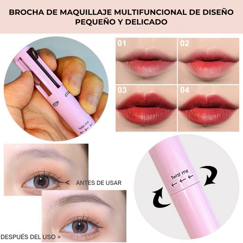 Lápiz de Maquillaje 4 en 1 Efecto "Buena cara" l BeautySlim™