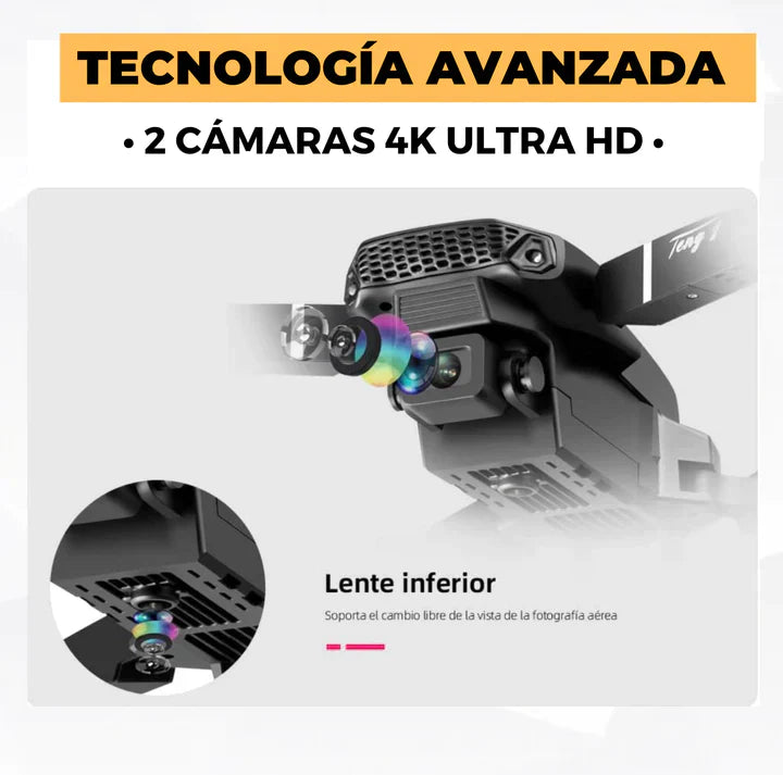 Dron 4K Profesional con Doble Camara - FlySky™