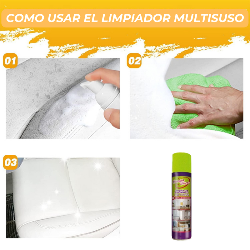 Limpiador Multiusos especial Hogar e Interiores de Coche