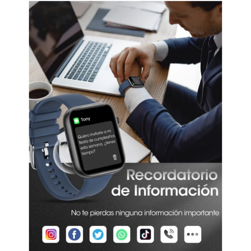 SmartWatch T500 pro™- Reloj inteligente con múltiples funcionalidades