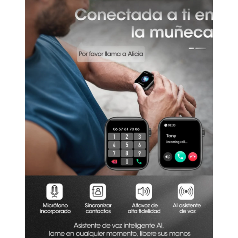 SmartWatch T500 pro™- Reloj inteligente con múltiples funcionalidades