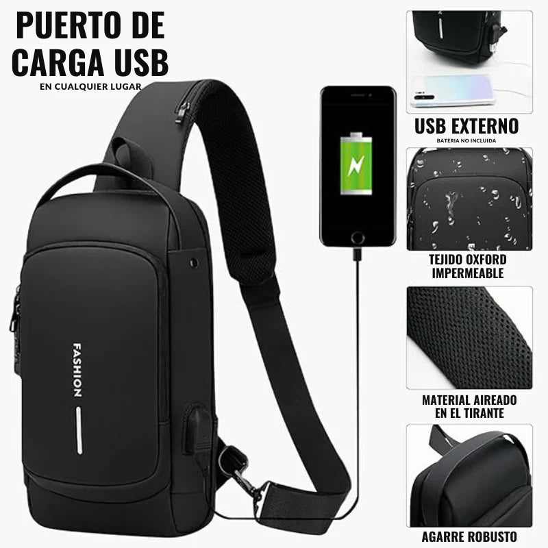 LockBag - Mochila Cruzada Antirrobo