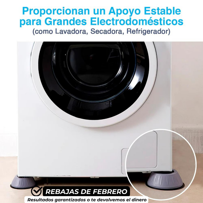 Soporte Universal Antivibracion (Muebles, Lavadoras, Secadoras y Neveras)