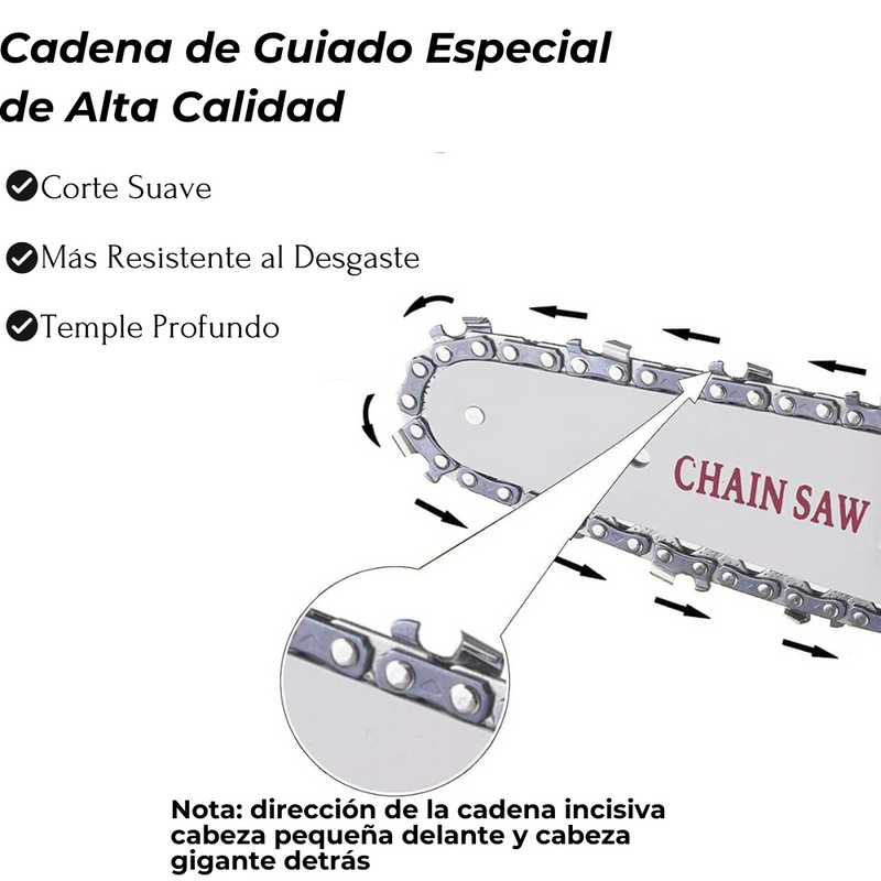 SIERRA MECÁNICA RECARGABLE 24 W CHAINSAW - PowerCut 24W Pro™