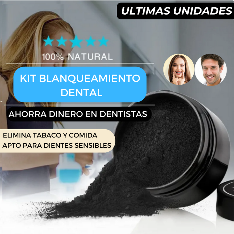 Blanqueador Dental 100% Natural - (apto para dientes sensibles)